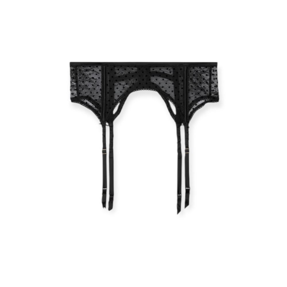 Women’s Victoria’s Secret Luxe Lingerie Black Sheer Garter Belt - XS/S - Picture 3 of 6